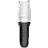 Funny Me Bellucci 360 - rotirajući vibrirajući masturbator (prozirno-crni) | shoptok.hr