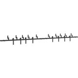  Komplet opreme za drsna vrata 427 cm jeklo črne barve, (22046757) | Shoptok.si