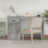 vidaXL Radni stol s ladicom siva boja hrasta 115 x 50 x 75 cm drveni Cijene