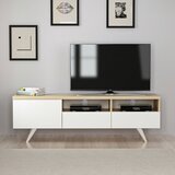 Hanah home Brüksel - White OakWhite TV Stand