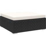  Modularni tabure s jastukom 1 kom od poliratana crni | Eponuda.com