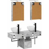  Set ormarića za kupaonicu 5 kom. Betonska siva | shoptok.hr