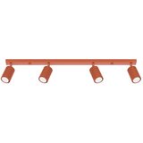 Nice Lamps Opečnato oranžna stropna svetilka 6,5x81 cm Gleam – | Shoptok.si