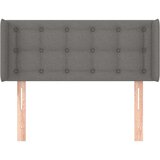  Uzglavlje s ušima tamnosivo 83x16x78/88 cm od tkanine | shoptok.hr
