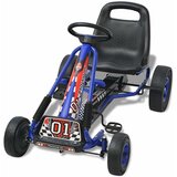 Go Kart s Pedalama i Podesivim Sjedalom Plavi | shoptok.hr
