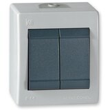 Aling Conel sklopka serijska 10A 250V~ IP44, antracit | ePonuda.com