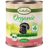 Lukullus Ekonomično pakiranje Organic 12 x 800 g Adult puretina s tikviom (bez glutena) | shoptok.hr