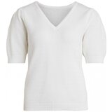 Vila Puloverji Knit Chassa Puff - Pristine Bela Cene