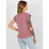 BASIC Feel Good T-shirt-RV-TS-4833.52-dark pink | Shoptok.si