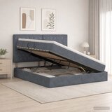  Krevet s madracem i skladištem Tamnosiva 140 x 190 cm Baršun | shoptok.hr