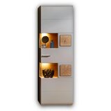 Hom`in vitrina, siva, barve hrasta | Shoptok.si