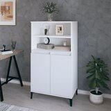 The Living Store Visoka omara Bela 60x36x110 cm inženirski les - Visoka Omarica, (21435141) Cene