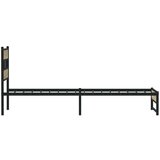 vidaXL Kovinski posteljni okvir brez vzmetnice sonoma hrast 80x200 cm Cene