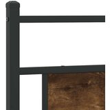  Posteljni okvir brez vzmetnice hrast 200x200 cm inženirski les, (21829256) | Shoptok.si