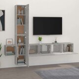  5-dijelni set TV ormarića siva betona konstruirano drvo | shoptok.hr