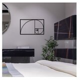 Wallity Zidna dekoracija Zlatni rez, 53x35 cm, 1,2 mm, Crna | Eponuda.ba