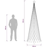  LED božićno drvce 300 cm 350 LED lampica Hladno bijela Željezo - Hladna bijela 300 cm | shoptok.hr