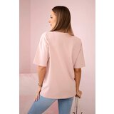 Kesi Blouse with Magic print in dark powder pink | shoptok.hr
