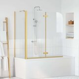  Ograda za tuš Zlatno 120 x 68 x 130 cm ESG staklo i aluminij | shoptok.hr
