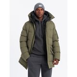 Ombre Outdoor long men's parka jacket - olive | Eponuda.ba