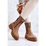 Boto Leather boots Workers Nicole Light brown 2711 | shoptok.hr