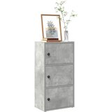  Regal za knjige boja betona 40x24x77 cm konstruirano drvo | shoptok.hr