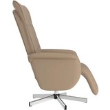  Naslonjač od umjetne kože s osloncem za noge boja cappuccina | shoptok.hr