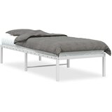 vidaXL Kovinski posteljni okvir bel 75x190 cm | Shoptok.si