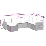  7-dijelni set vrtnih sofa sivi od poliratana | shoptok.hr