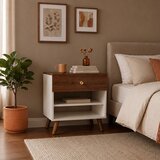 Hanah home noćni ormarić Koko, 60 cm, beli / orah | Eponuda.com
