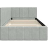  Kutni okvir kreveta Svijetlo siva 100 cm x 200 cm Baršun | shoptok.hr