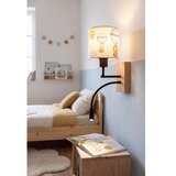 Brilagi LED Flex. svetiljka BOBO WOOD 1xE27/25W/230V + LED/3W hrast/crna/bela/životinje | Eponuda.com