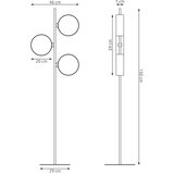  podna lampa drumz 3xE14/10W/230V siva | Eponuda.com