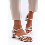 Sergio Leone Women's Low Heel Sandals in Synthetic Leather | Shoptok.si
