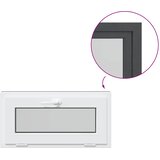  Prozor za podrum RISOR 80 x 40 cm PVC i staklo Antracit | Eponuda.ba