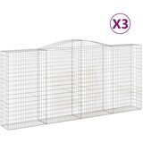  Lučne gabionske košare 3 kom 400x50x180/200cm pocinčano željezo | Eponuda.ba