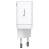 Baseus Pretvornik USB - 220V 30W USB 1x Tip C 1x Tip A ProQuickCharger bel | Shoptok.si