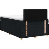  Boxspring krevet s madracem Crna 120 x 200 cm Tkanina | shoptok.hr