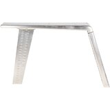 Maison Chic Letalska Pisalna miza - pisarniška miza - Računalniška miza srebrna 112x50x76 cm kovina, (21785376) | Shoptok.si