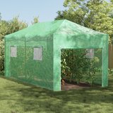 vidaXL Staklenik za ulazak sa Sklopivim Okvirom Zelena 580x290x315 cm Čelik | shoptok.hr