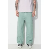 Human Made Pamučne hlače Garment Dyed Painter Pants boja: zelena, ravni kroj, HM27PT008