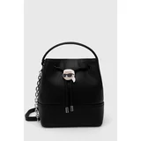 Karl Lagerfeld Usnjena torbica črna barva, 245W3052