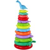  Giraffe Pyramid Puzzle 13 Circles Colorful 43cm x 18cm x 18cm | shoptok.hr
