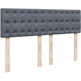  Krevet s oprugama i madracem tamnosivi 140x200 cm baršunasti | shoptok.hr