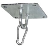 Iron Jaka kuka za plafon Sport na ploči od debelog lima 12x12cm sa karabin kukom | ePonuda.com
