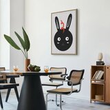  Slika - Rabbit Sees Everything (1 Part) Vertical 60x90 U prirodnom drvenom okviru | shoptok.hr