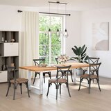  Noge za jedilno mizo bele barve 2 kosa 80 x (72-73) cm jeklo | Shoptok.si