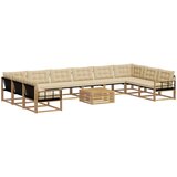  Set vanjskih sofa 11 kom. Bijela i bež | shoptok.hr