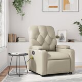 vidaXL Masažni stol krem umetno usnje | Shoptok.si