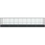  Kavez za ptice s produžetkom srebrni 1039x207x212 cm čelični | Eponuda.ba